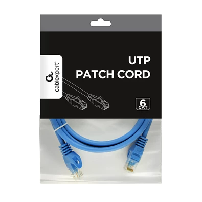 Gembird PP6U-2M/B 2m RJ45 CAT6 UTP M/M kék kábel
