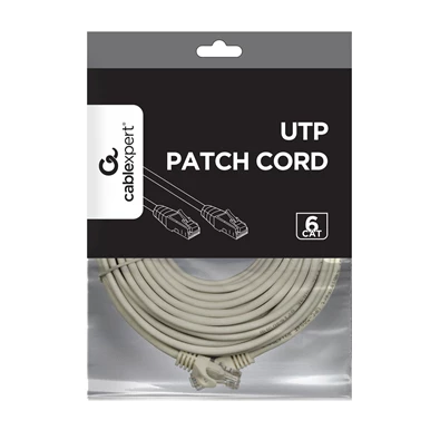 Gembird PP6U-30M 30m UTP Cat6 szürke patch kábel