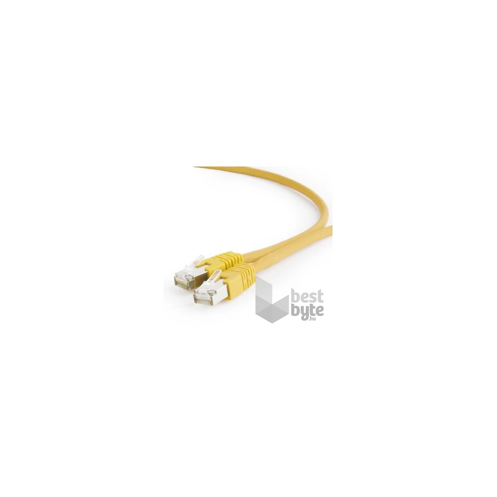 Gembird RJ45 CAT6A S/FTP - RJ45 CAT6A SFTP M/M adatkábel 2m sárga LSZH