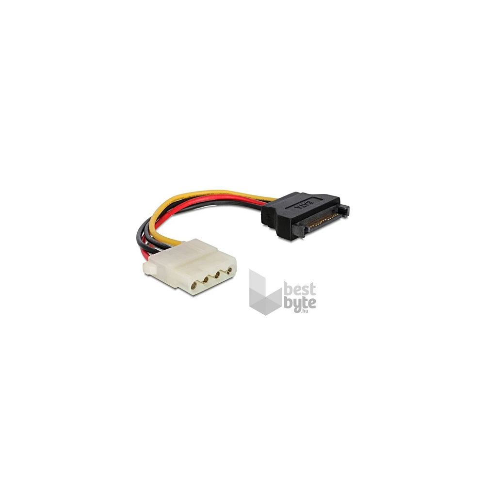 Gembird SATA Power -> Molex Power 4pin M/F tápkábel 0.15m