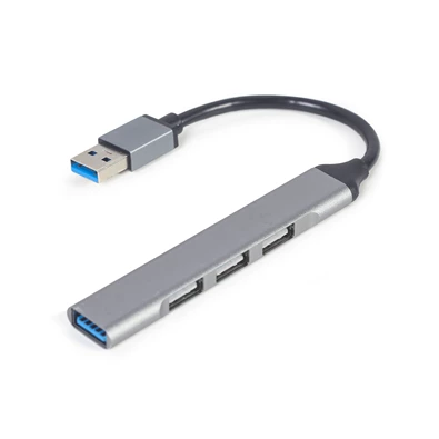 Gembird UHB-U3P1U2P3-02 USB3x1/USB2x3 4-portos ezüst USB HUB