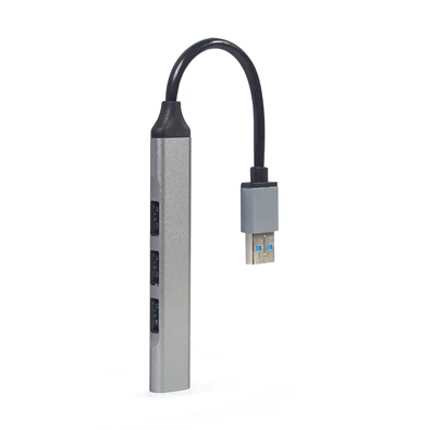 Gembird UHB-U3P1U2P3-02 USB3x1/USB2x3 4-portos ezüst USB HUB