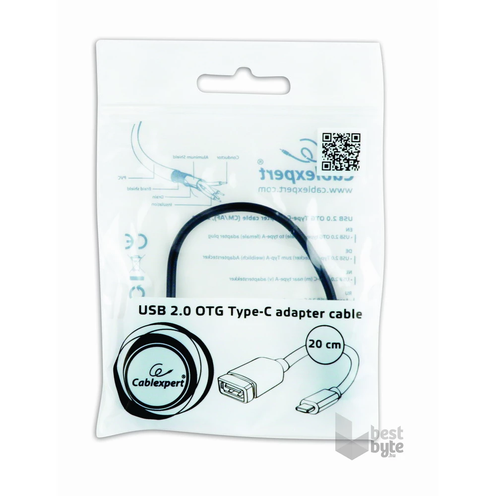 Gembird A-OTG-CMAF2-01 USB/Type C OTG fekete átalakító