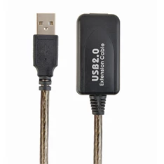 Gembird USB 2.0 aktív hosszabbító kábel, 5m