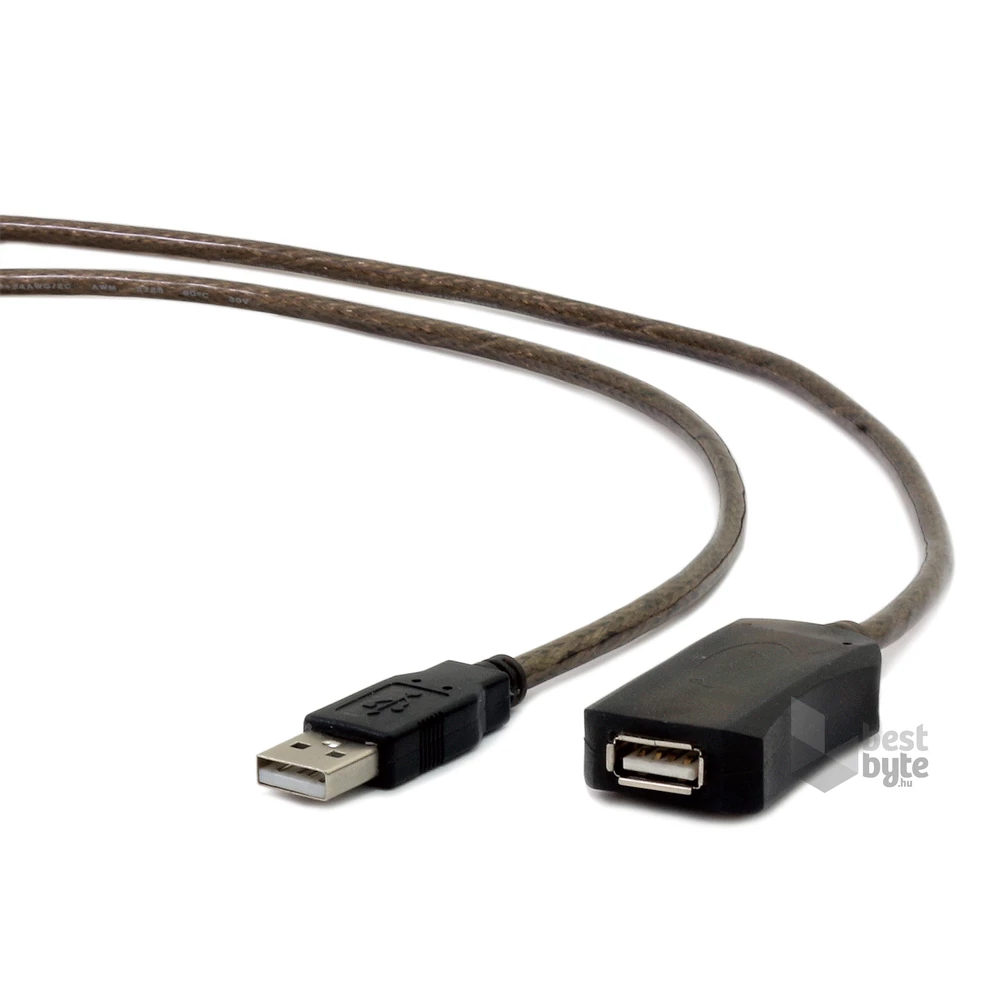 Gembird USB 2.0 aktív hosszabbító kábel, 5m