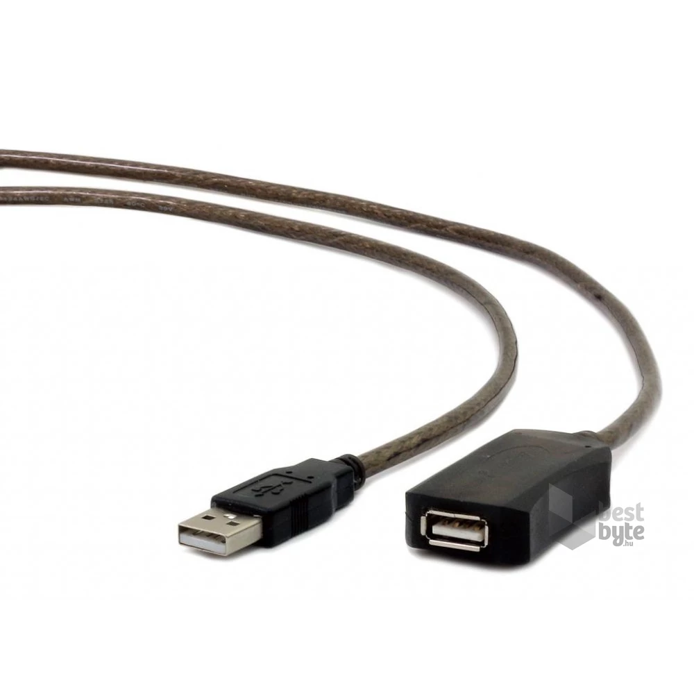 Gembird USB 2.0 aktív hosszabbító kábel, 5m