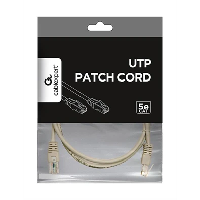 Gembird UTP CAT5E 0,5m szürke patch kábel