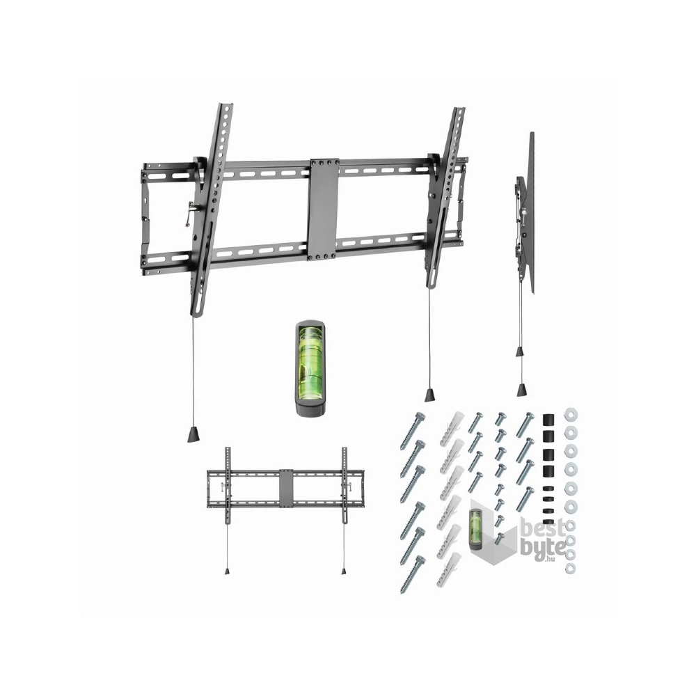 Gembird WM-90T-01 43"-90" fekete fali monitor/TV konzol