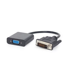Gembird adapter DVI-D 24-pin apa/VGA 15-pin HD (3 sor) fekete