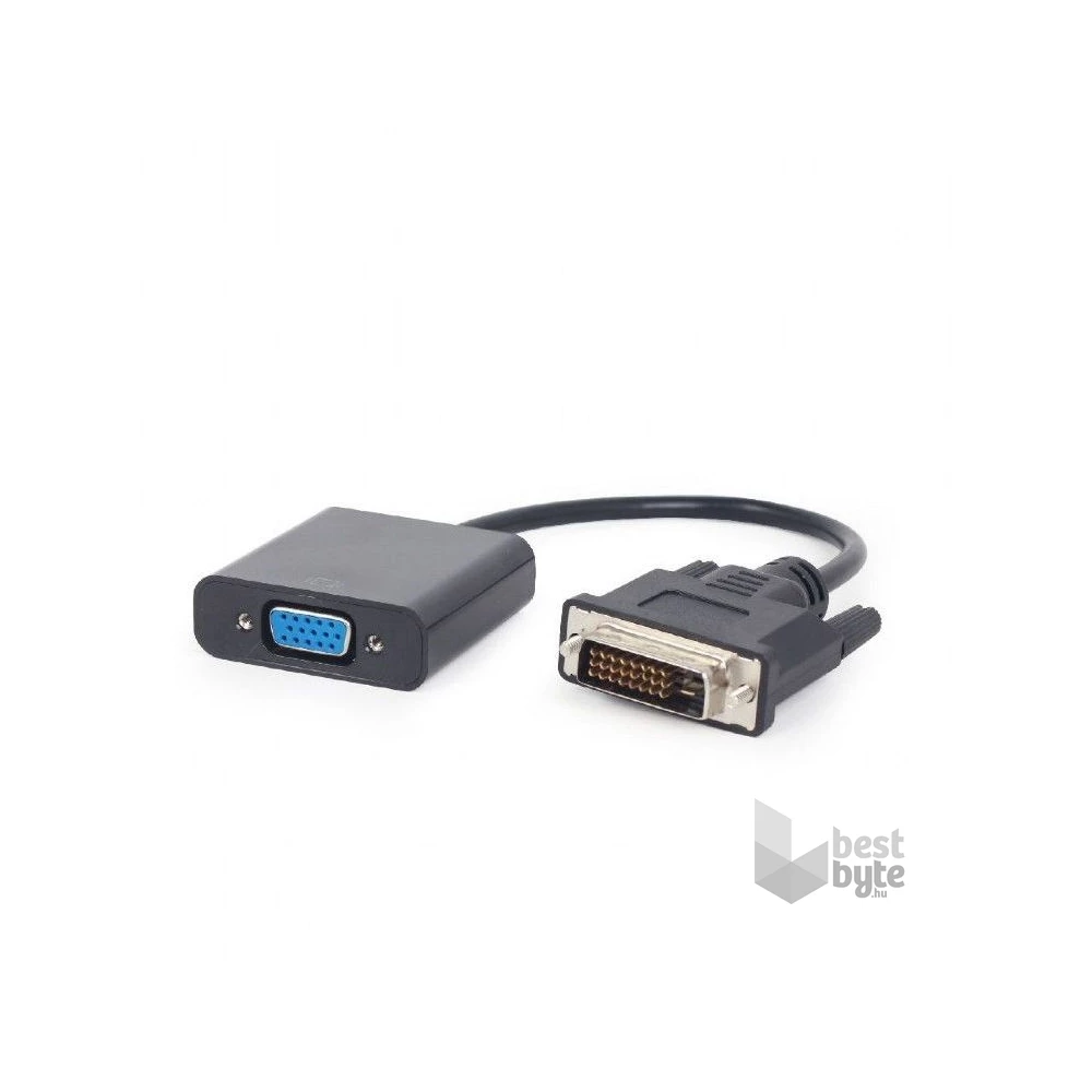 Gembird adapter DVI-D 24-pin apa/VGA 15-pin HD (3 sor) fekete