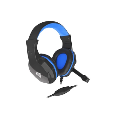 Genesis NSG-1436 Argon 100 Mikrofonos gamer fejhallgató, fekete-kék