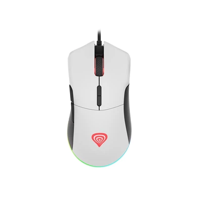 Genesis NMG-1785 Krypton 290 6400DPI RGB fehér gamer egér