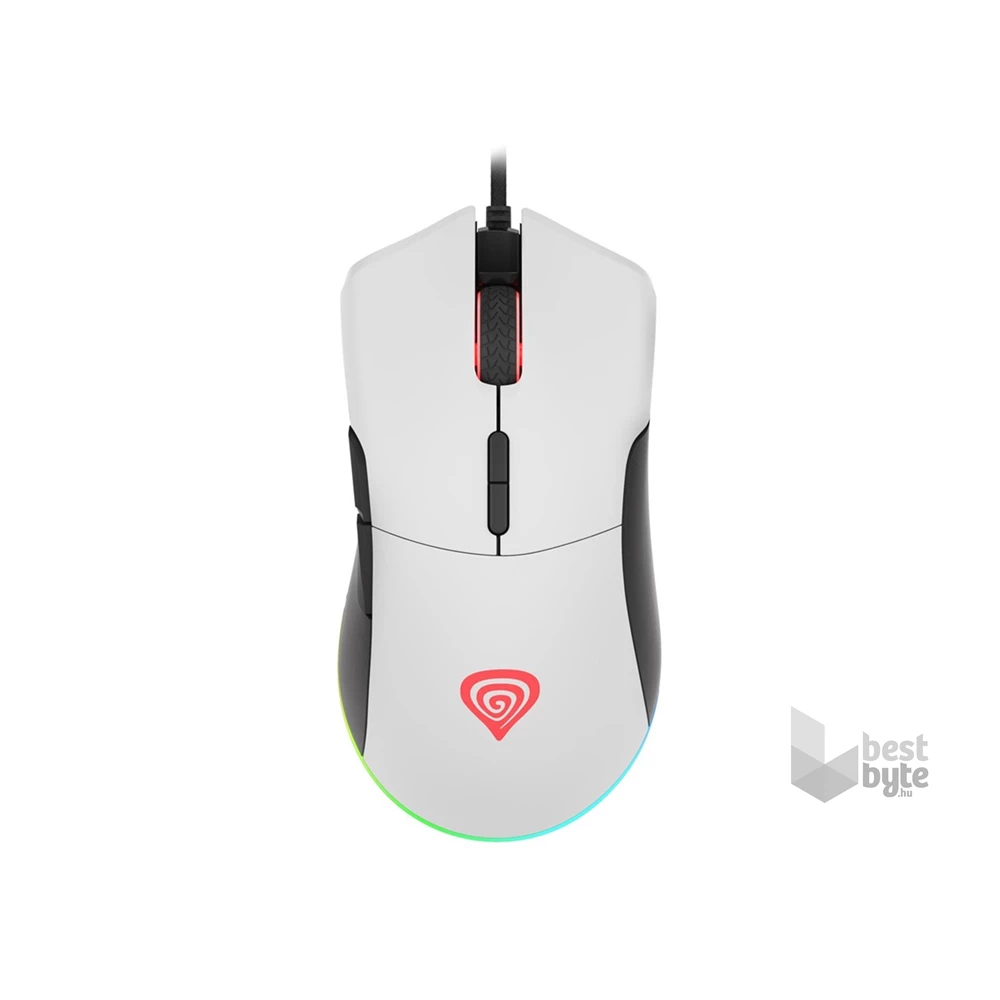 Genesis NMG-1785 Krypton 290 6400DPI RGB fehér gamer egér