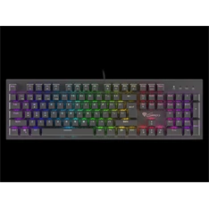 Genesis NKG-0945 Thor 300 TKL mechanikus gaming billentyűzet, US, zöld világítással, Blue switch