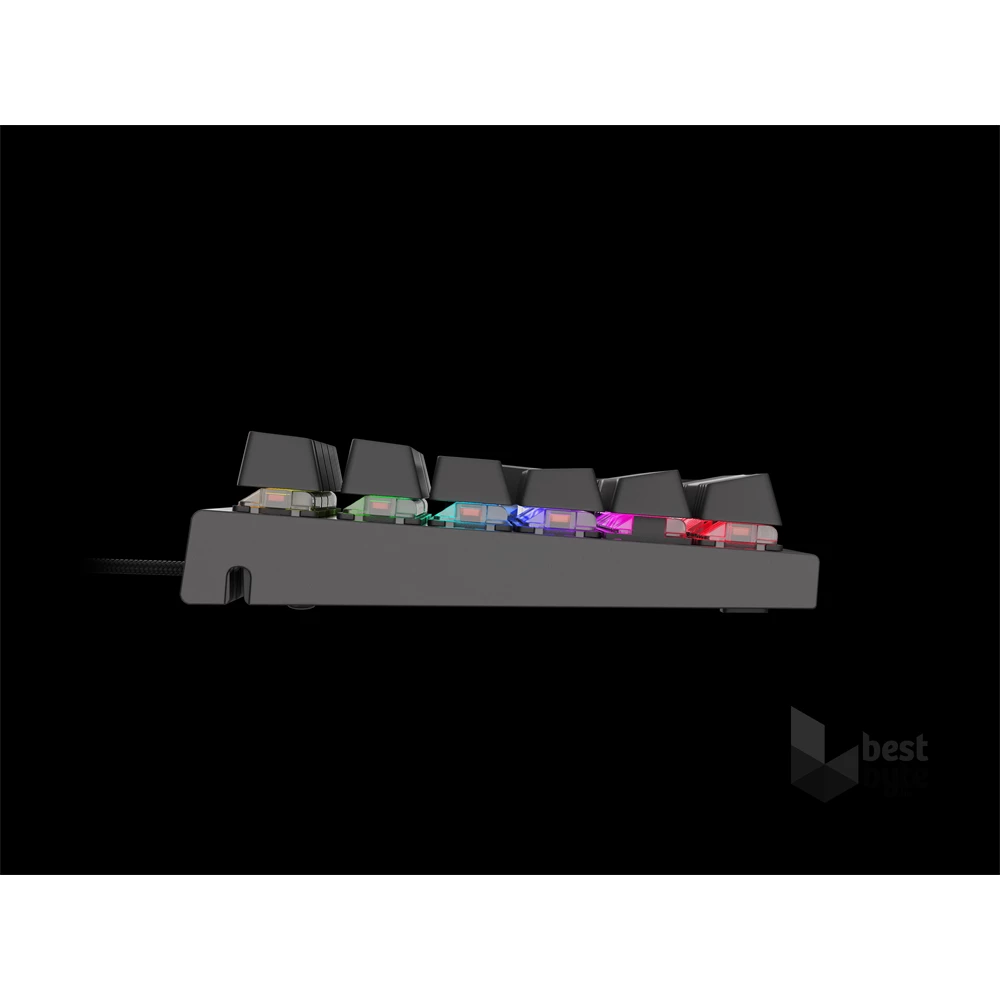 Genesis NKG-0945 Thor 300 TKL mechanikus gaming billentyűzet, US, zöld világítással, Blue switch
