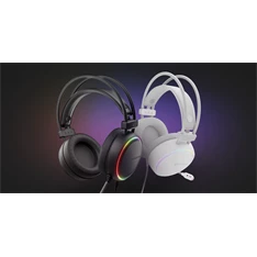 Genesis NSG-2093 Neon 613 RGB fehér gamer headset