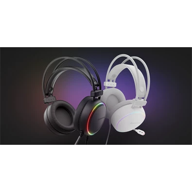 Genesis NSG-2093 Neon 613 RGB fehér gamer headset