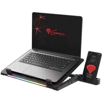 Genesis Oxid 450 RGB 15,6" fekete notebook hűtőpad