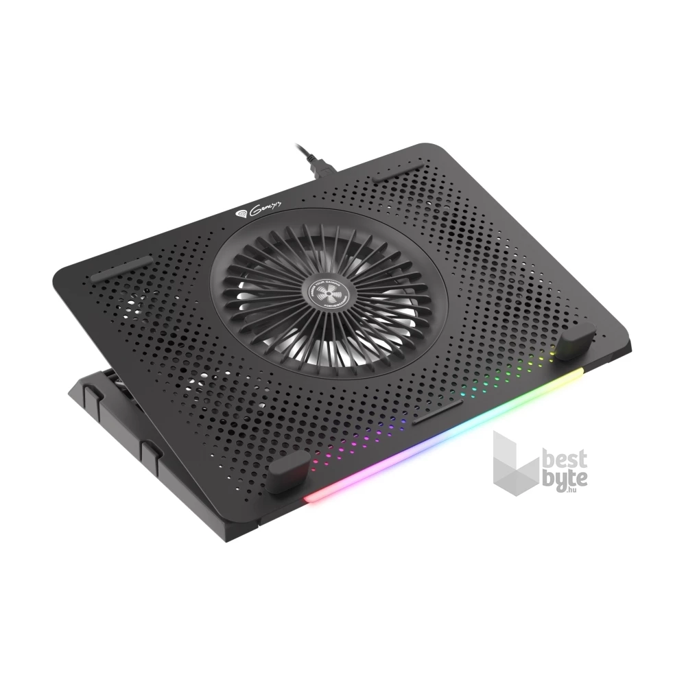 Genesis NHG-1678 Oxid 450 RGB 15,6" fekete notebook hűtőpad