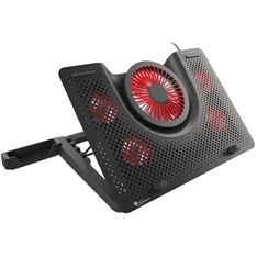 Genesis NHG-1411 Oxid 550 17,3" LED-es 5 ventilátoros fekete-piros notebook hűtőpad Genesis NHG-1411 Oxid 550 17,3" LED-es 5 ventilátoros fekete-piros notebook hűtőpad