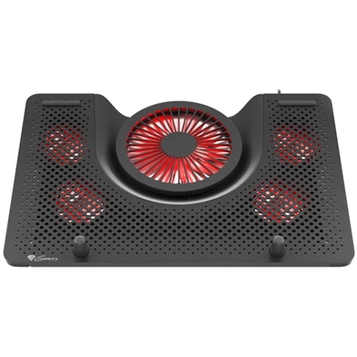 Genesis Oxid 550 17,3" LED-es 5 ventilátoros fekete-piros notebook hűtőpad