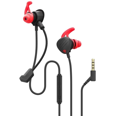 Genesis Oxygen 400 mikrofonos fekete-piros gamer fülhallgató