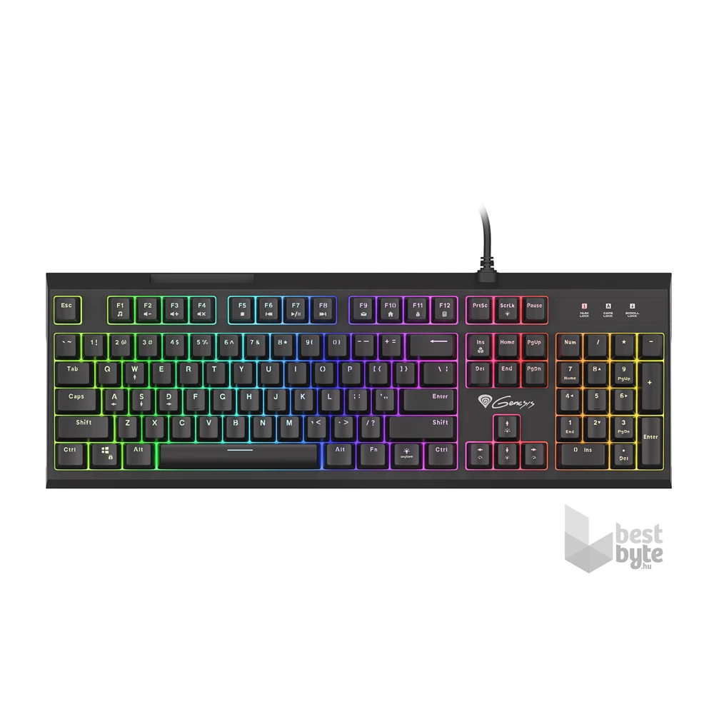 Genesis NKG-1645 Thor 210 RGB Gamer billentyuzet, US kiosztás