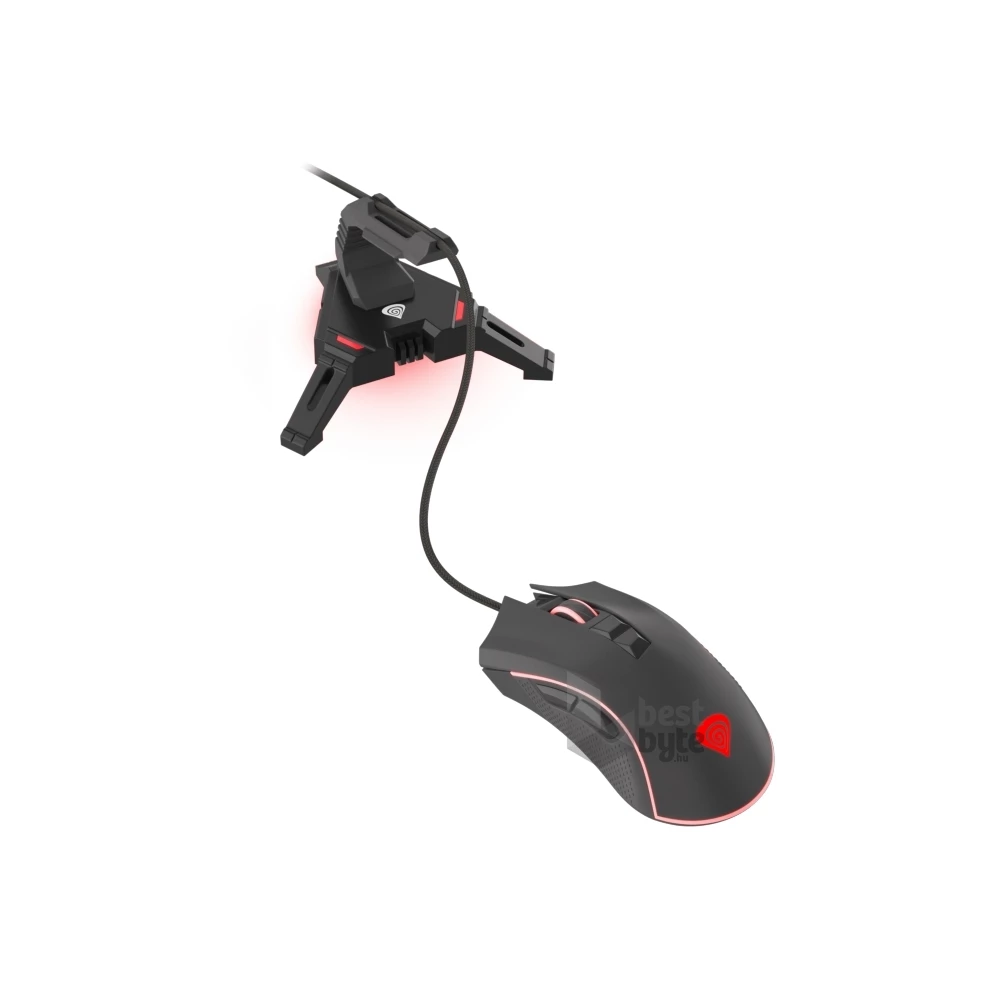 Genesis NBU-1441 Vanad 300 USB-s fekete gamer egérkábeltartó