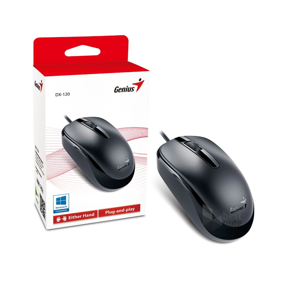 Genius DX-120 USB fekete egér