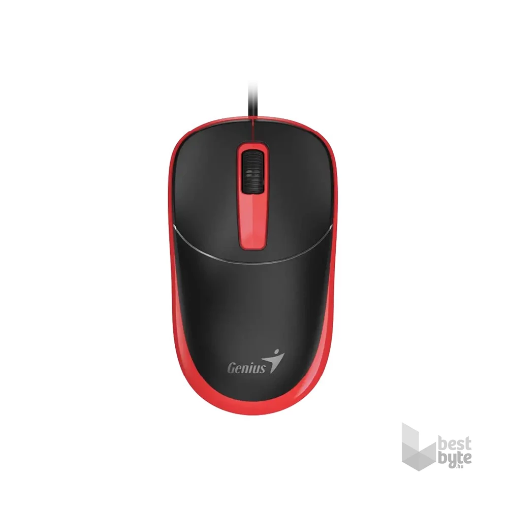 Genius DX-123 EU Vezetékes piros optikai egér
