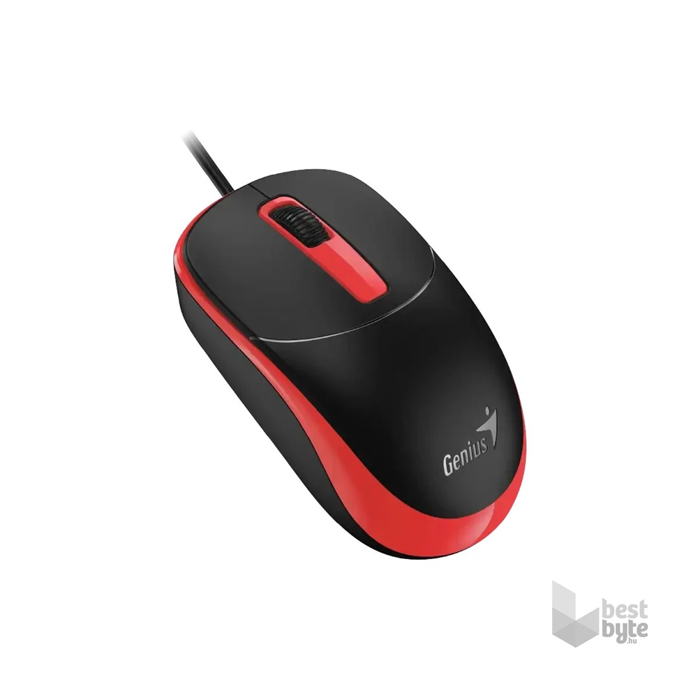 Genius DX-123 EU Vezetékes piros optikai egér