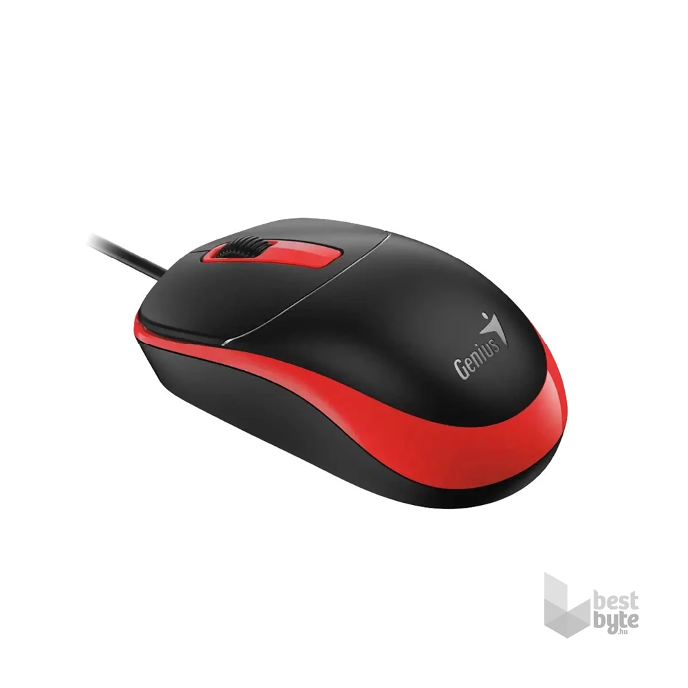 Genius DX-123 EU Vezetékes piros optikai egér