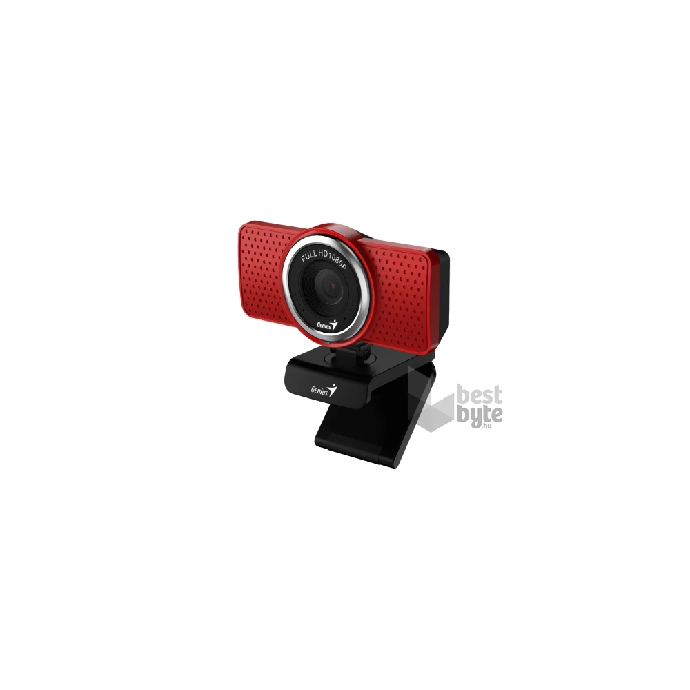 Genius Ecam 8000 1080p piros webkamera