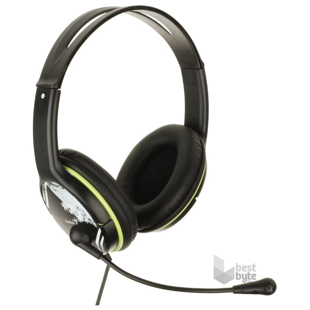 Genius HS-400A dual jack mikrofonos PC zöld headset
