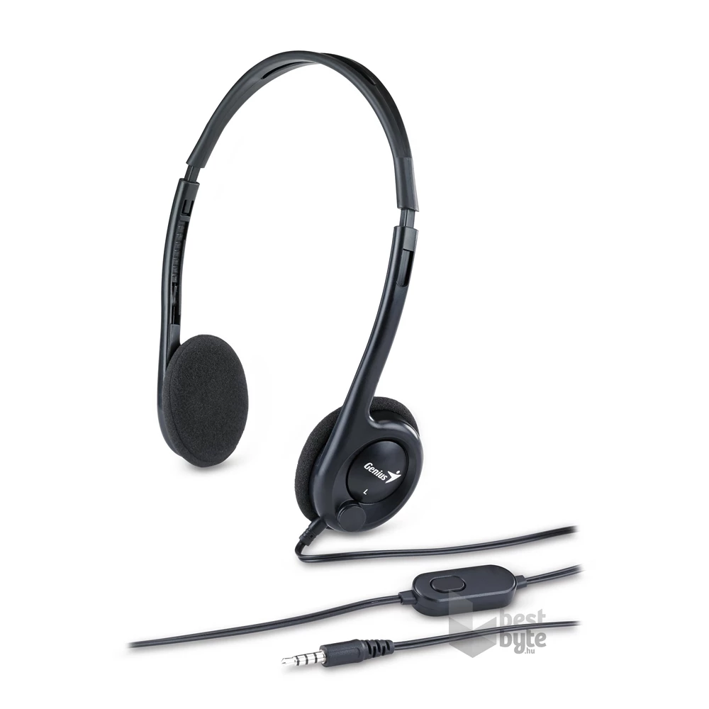 Genius HS-M200C single-jack fekete headset
