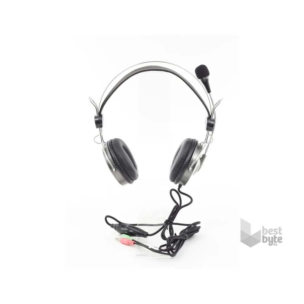 Genius HS-04SU jack mikrofonos PC ezüst headset