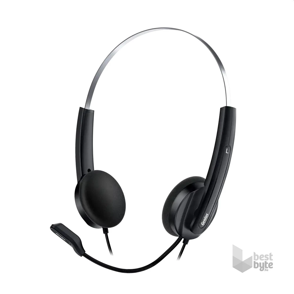Genius HS-220U USB-C fekete headset Copilot gombbal