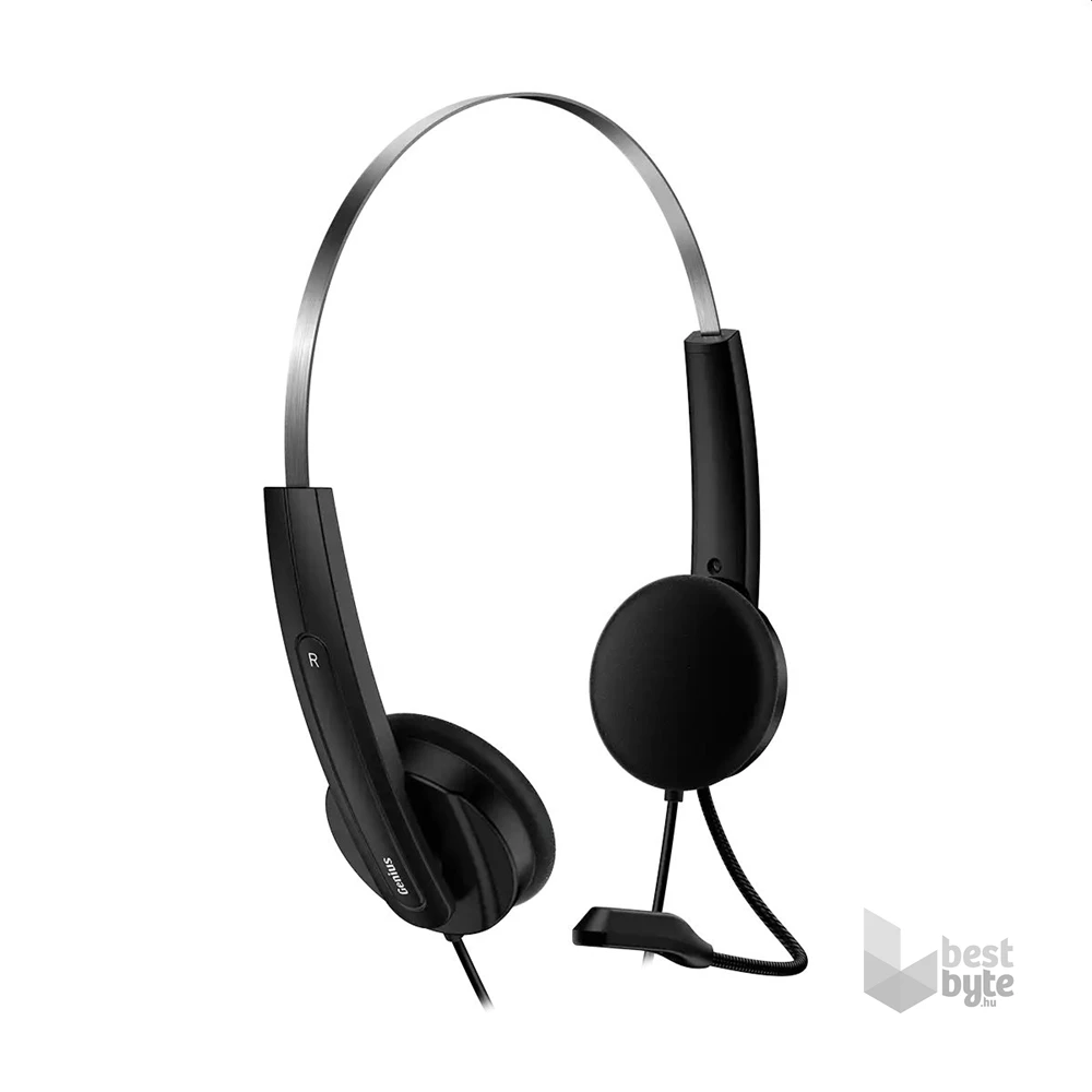 Genius HS-220U USB-C fekete headset Copilot gombbal