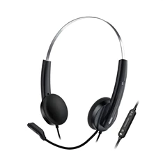 Genius HS-220U USB-C fekete headset Copilot gombbal