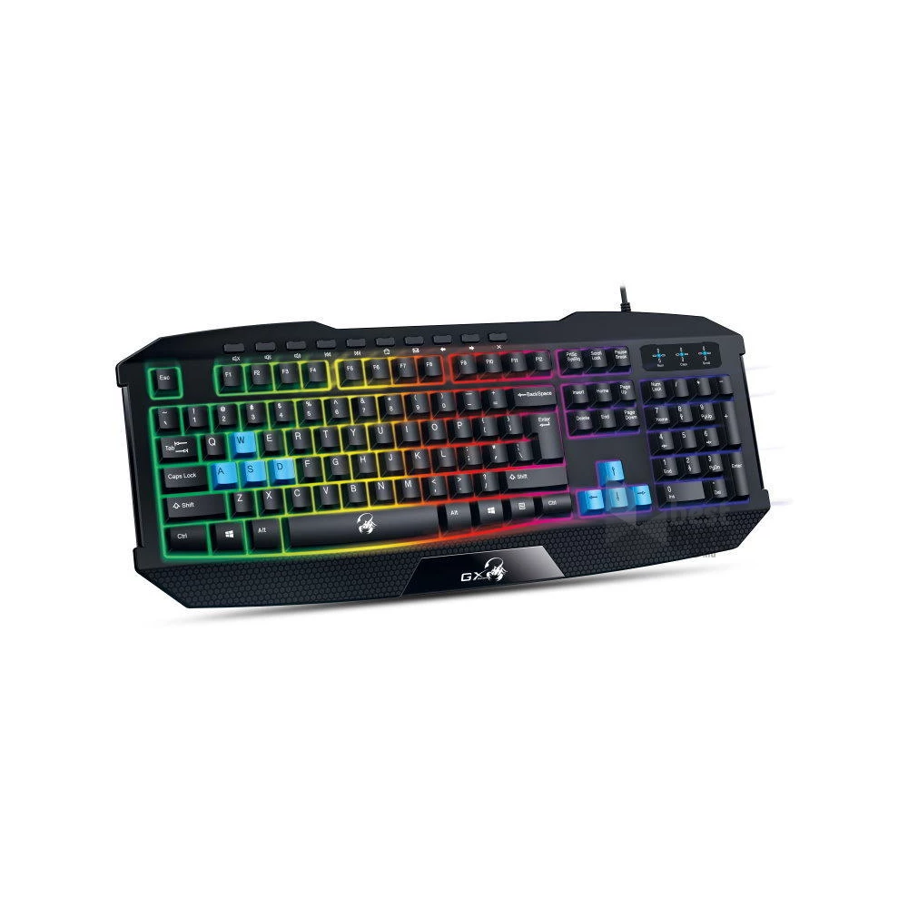 Genius Scorpion K215 Illuminated HUN USB fekete billentyűzet