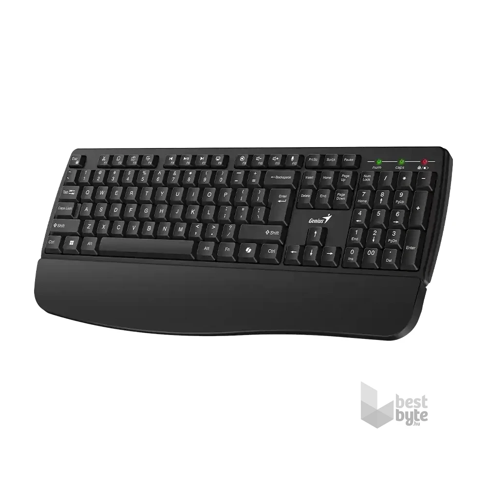 Genius KB-7123 HUN vezeték nélküli fekete billentyűzet