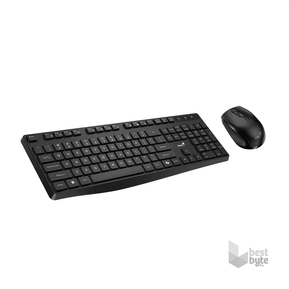 Genius KM-8206S US fekete vezeték nélküli billentyűzet + egér