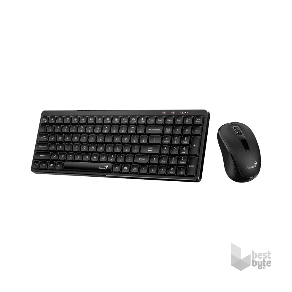 Genius LuxeMate Q8100 HUN vezeték nélküli fekete billentyűzet és egér