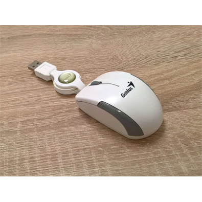 Genius MicroTraveler v2 USB fehér notebook egér