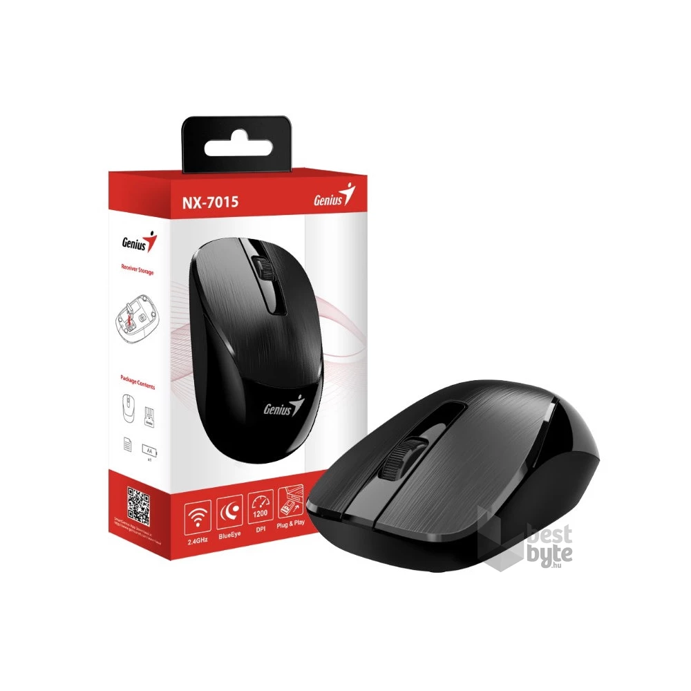 Genius NX-7015 USB vezeték nélküli fekete egér