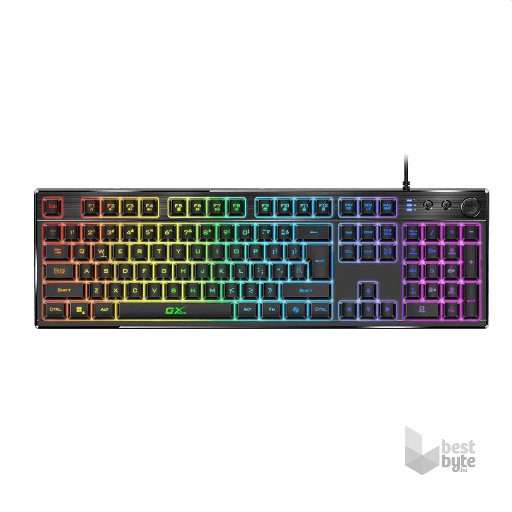 Genius Scorpion K7 Plus HUN RGB/AI fekete vezetékes gamer billentyűzet