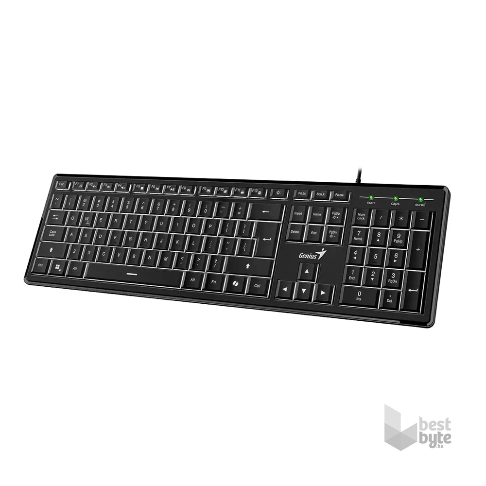 Genius SlimStar 820 Magyar háttérvilágításos slim billentyűzet Copilot gombbal