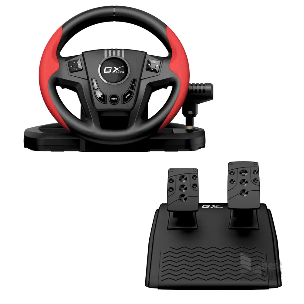 Genius SpeedMaster 270° fekete versenykormány váltó + pedál