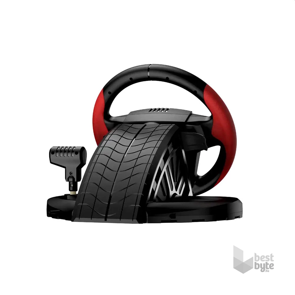 Genius SpeedMaster 270° fekete versenykormány váltó + pedál