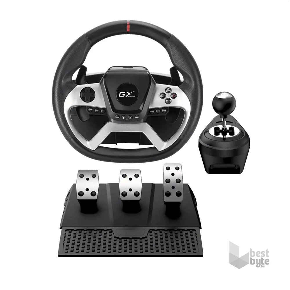 Genius SpeedMaster X5 FF PC/Xbox One/PS4 fekete kormány + pedál + váltó